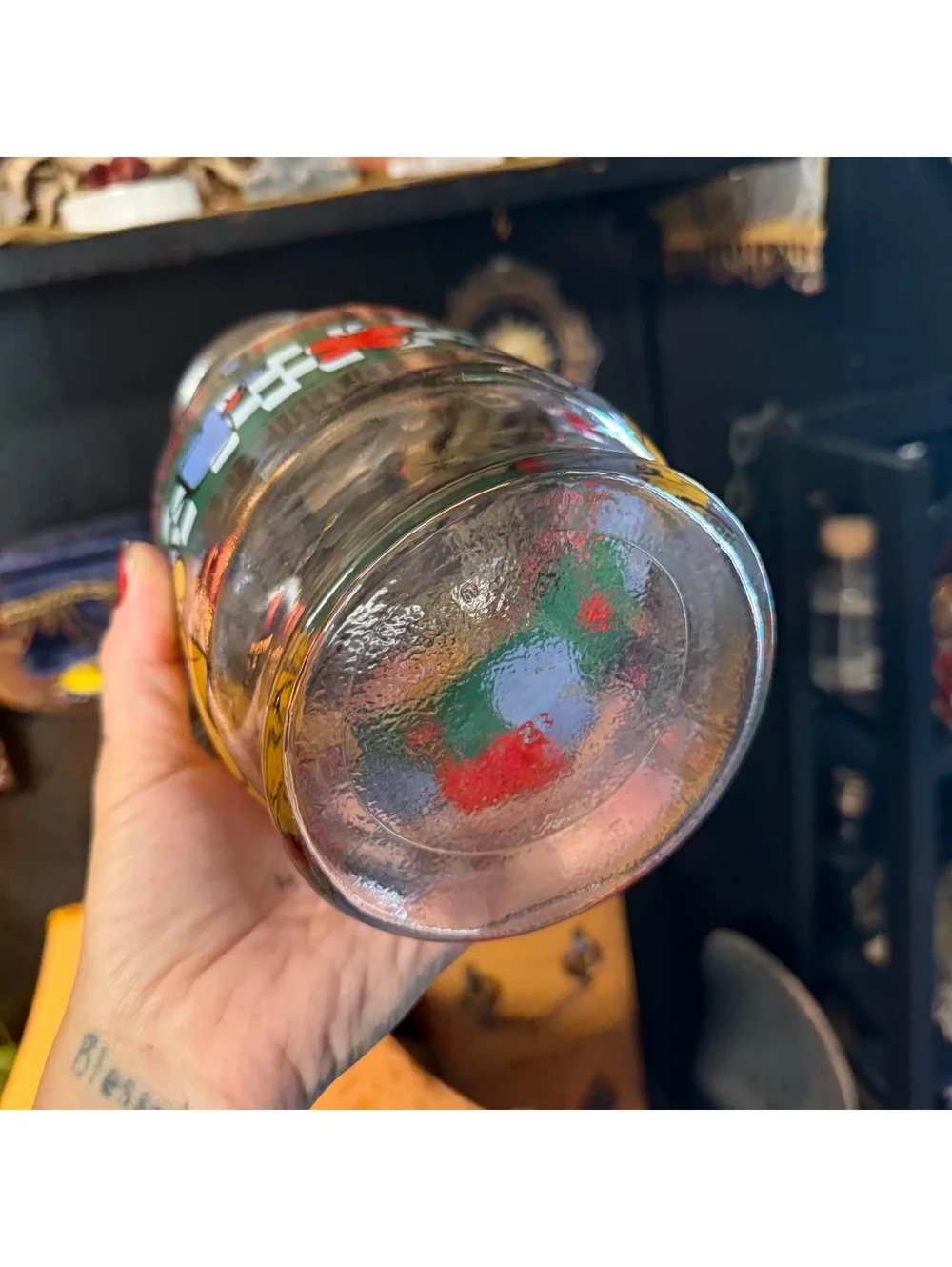 Vintage 90’s Winnie The Pooh & Eeyore Glass Spring Garden Theme Vase